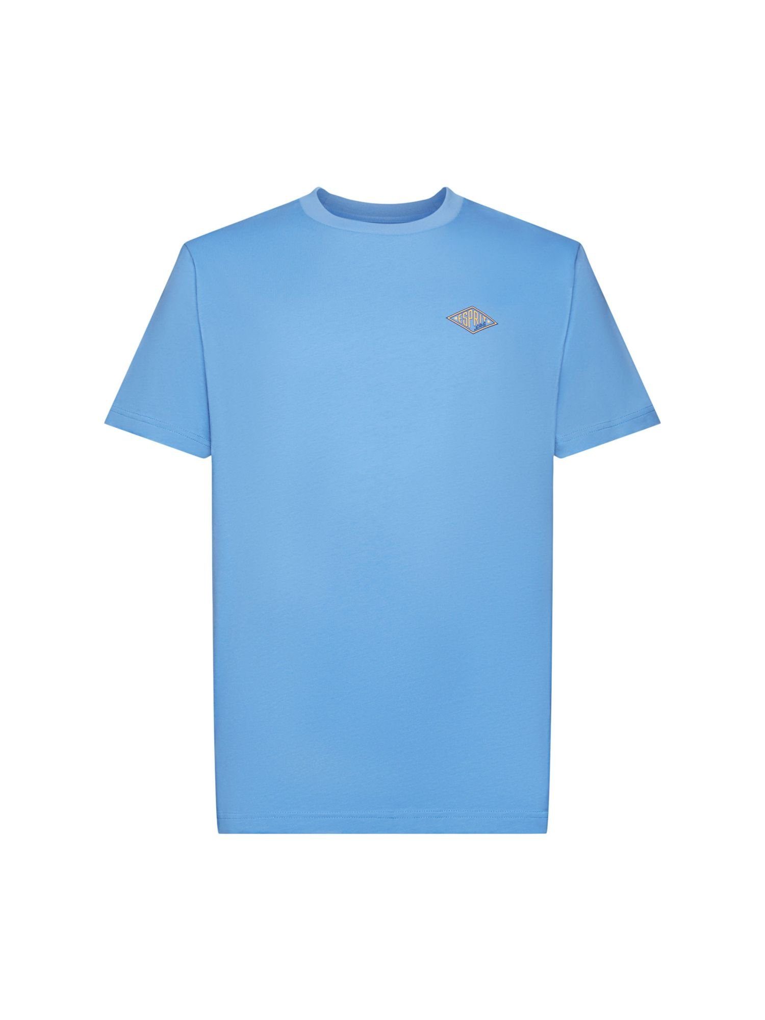 Esprit Langarmshirt Logo-T-Shirt (1-tlg) LIGHT BLUE LAVENDER