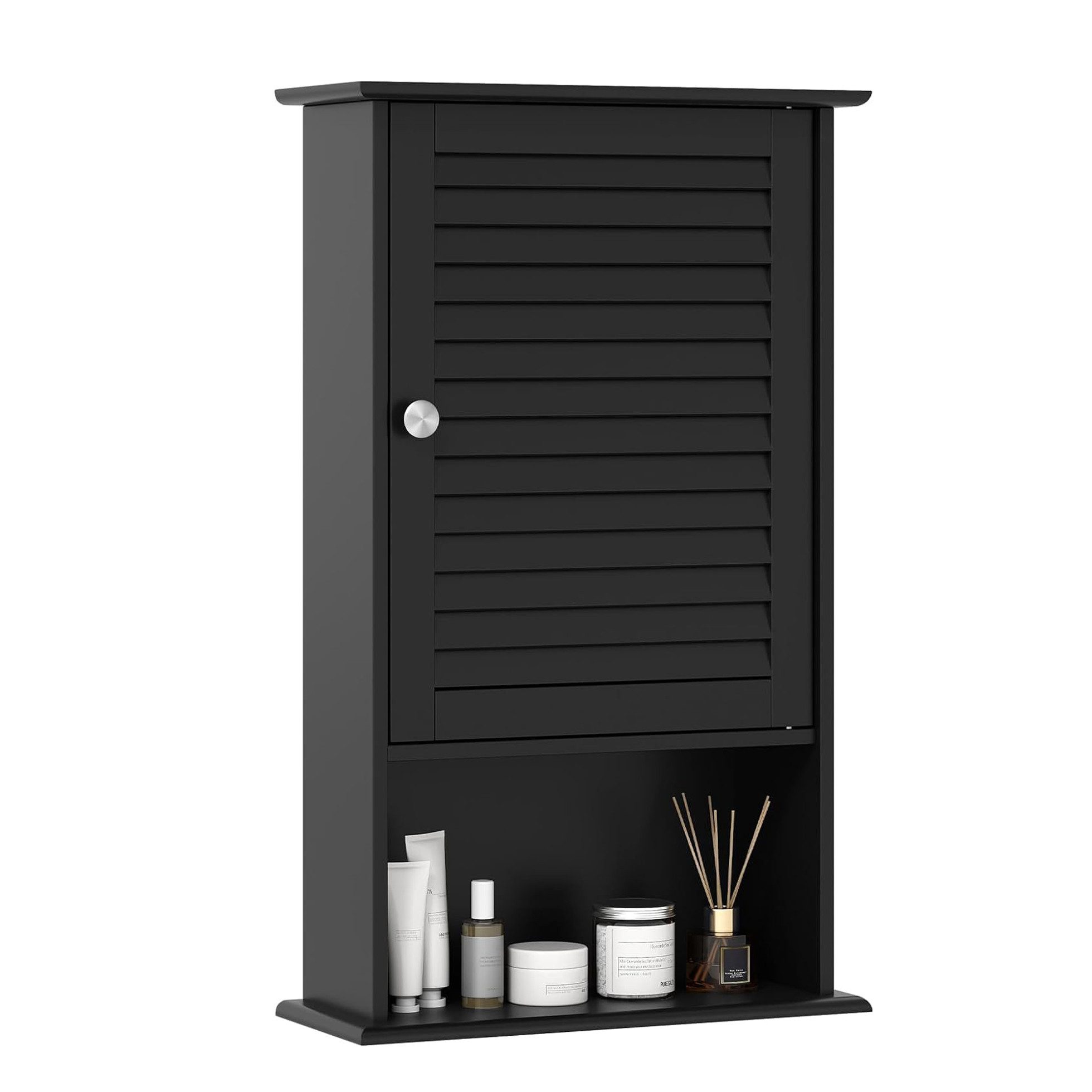 KOMFOTTEU Hängeschrank Badezimmerschrank mit verstellbarem Fächer & Ablage, günstig online kaufen