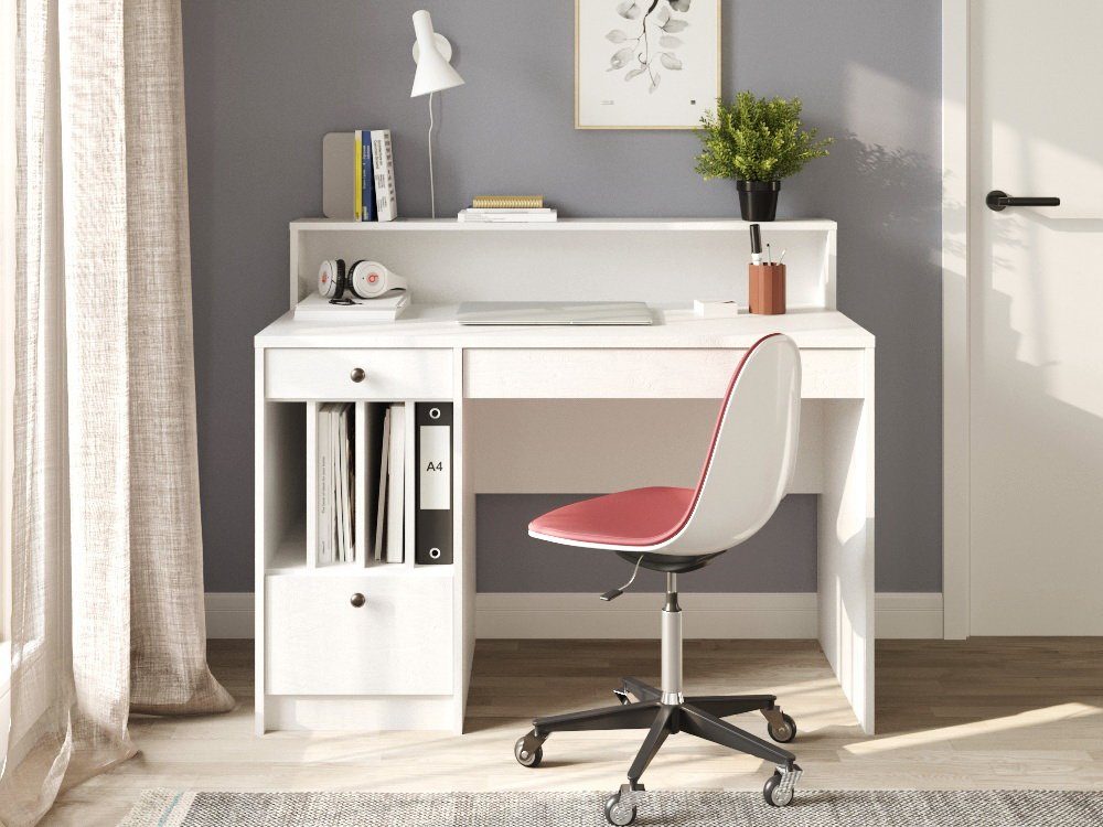 Swema Schreibtisch Tisch Kassia, Breite 120cm weiß