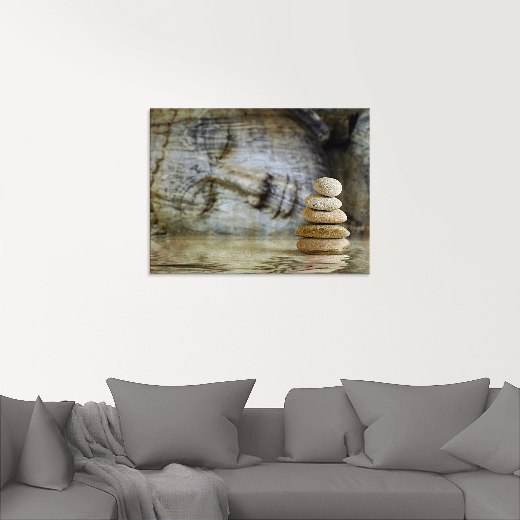 Artland Glasbild »Wassertempel«, Zen (1 Stück)-HomeTrends