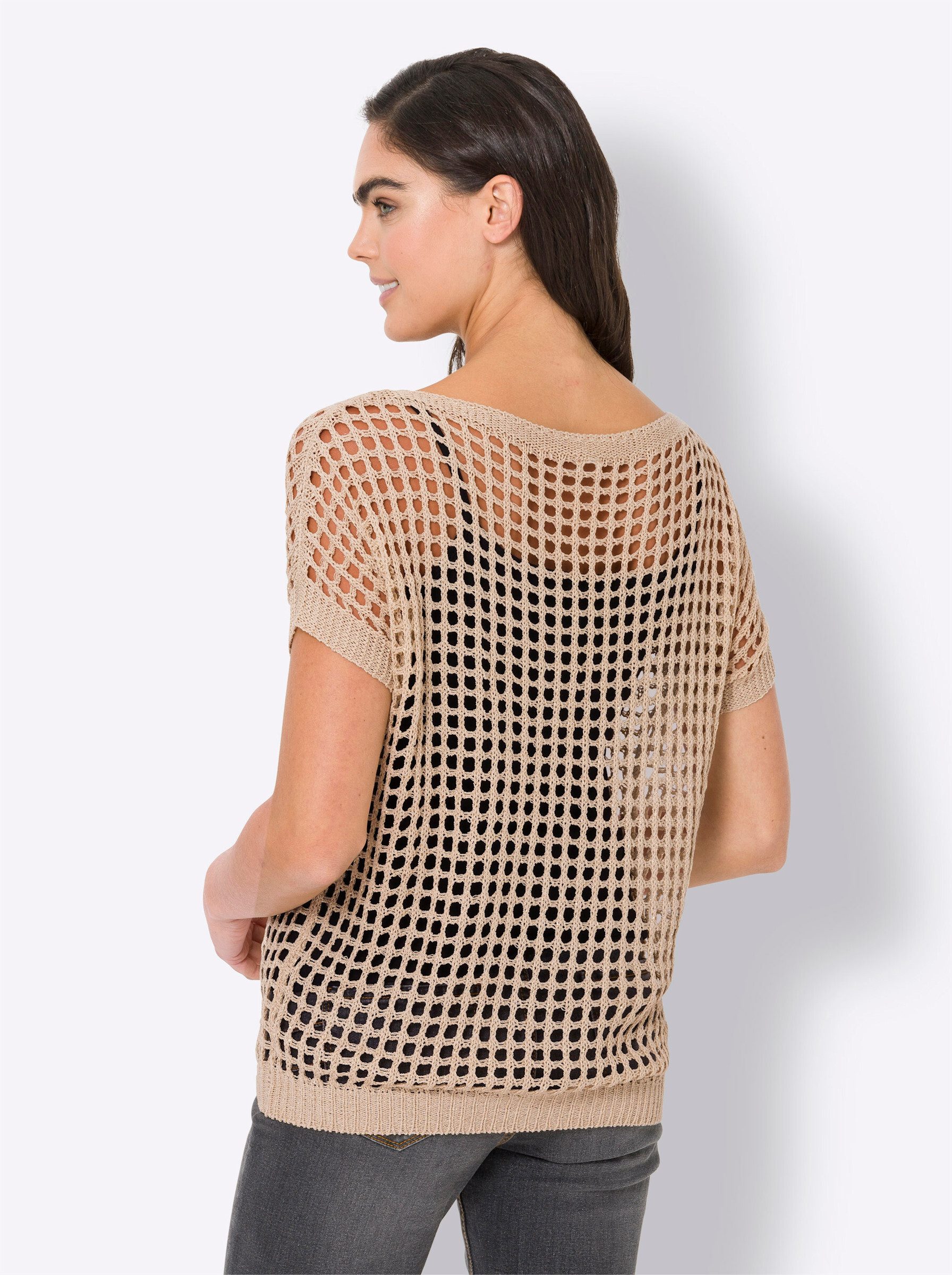 heine Strickpullover Pullover Kurzarm günstig online kaufen