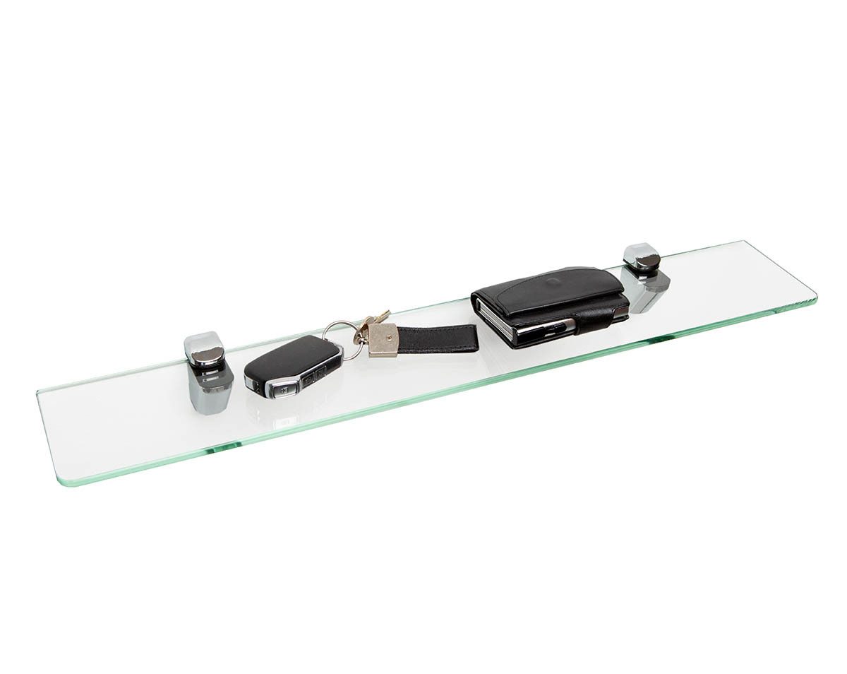 einfachgutemoebel Waschtisch-Set Glasregal 60x10cm Sicherheitsglas ESG, günstig online kaufen
