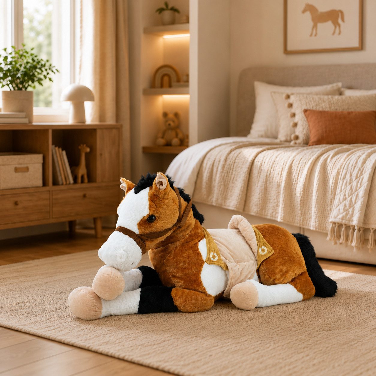 Sweety-Toys Sweety Toys 6502 Kuscheltier LUCKY Pferd XXL Riesen Pferd liegend