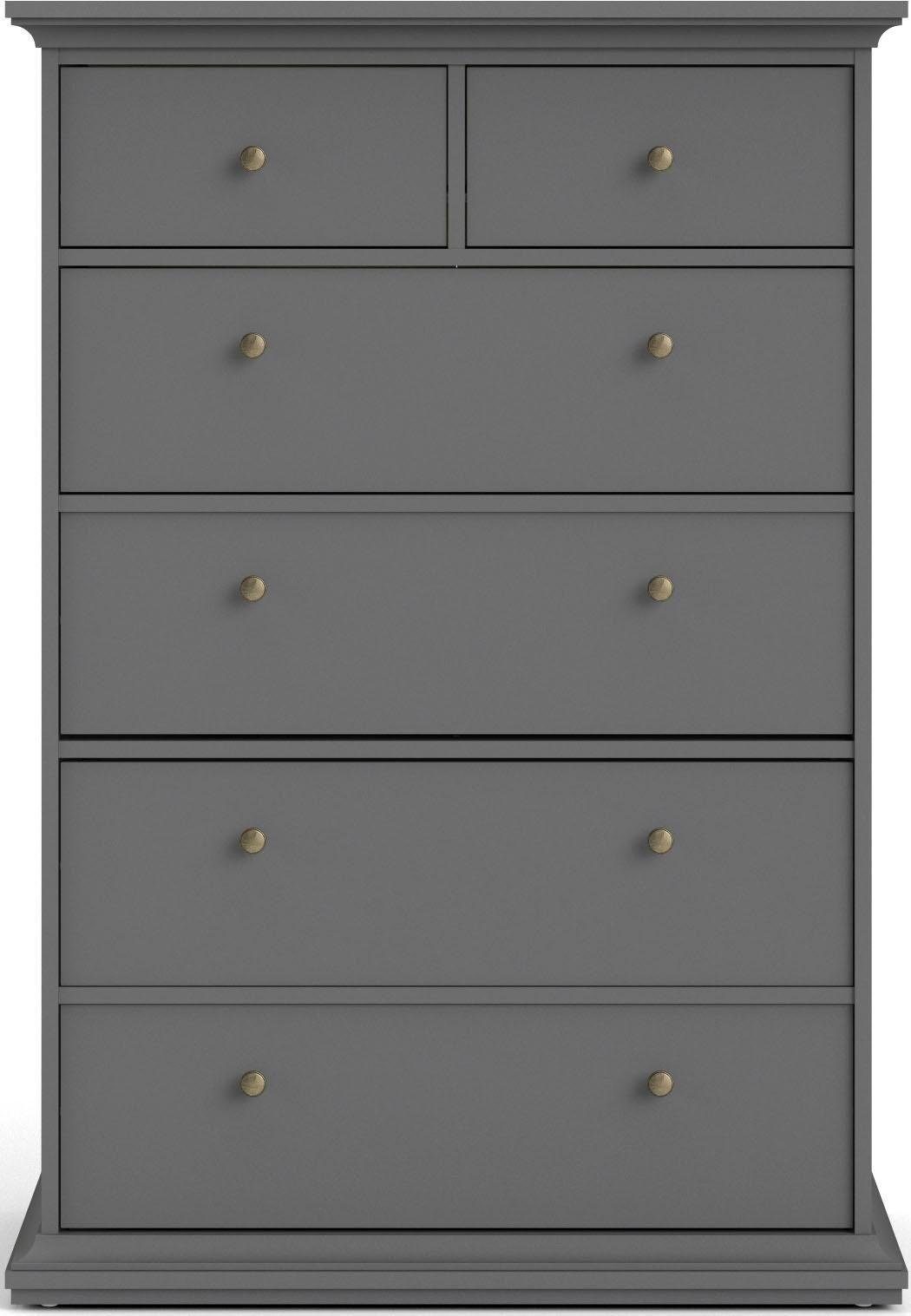 Home affaire Sideboard Paris, mit vielen Stauraummöglichkeiten und Rahmenoptik, Breite Höhe 140 cm