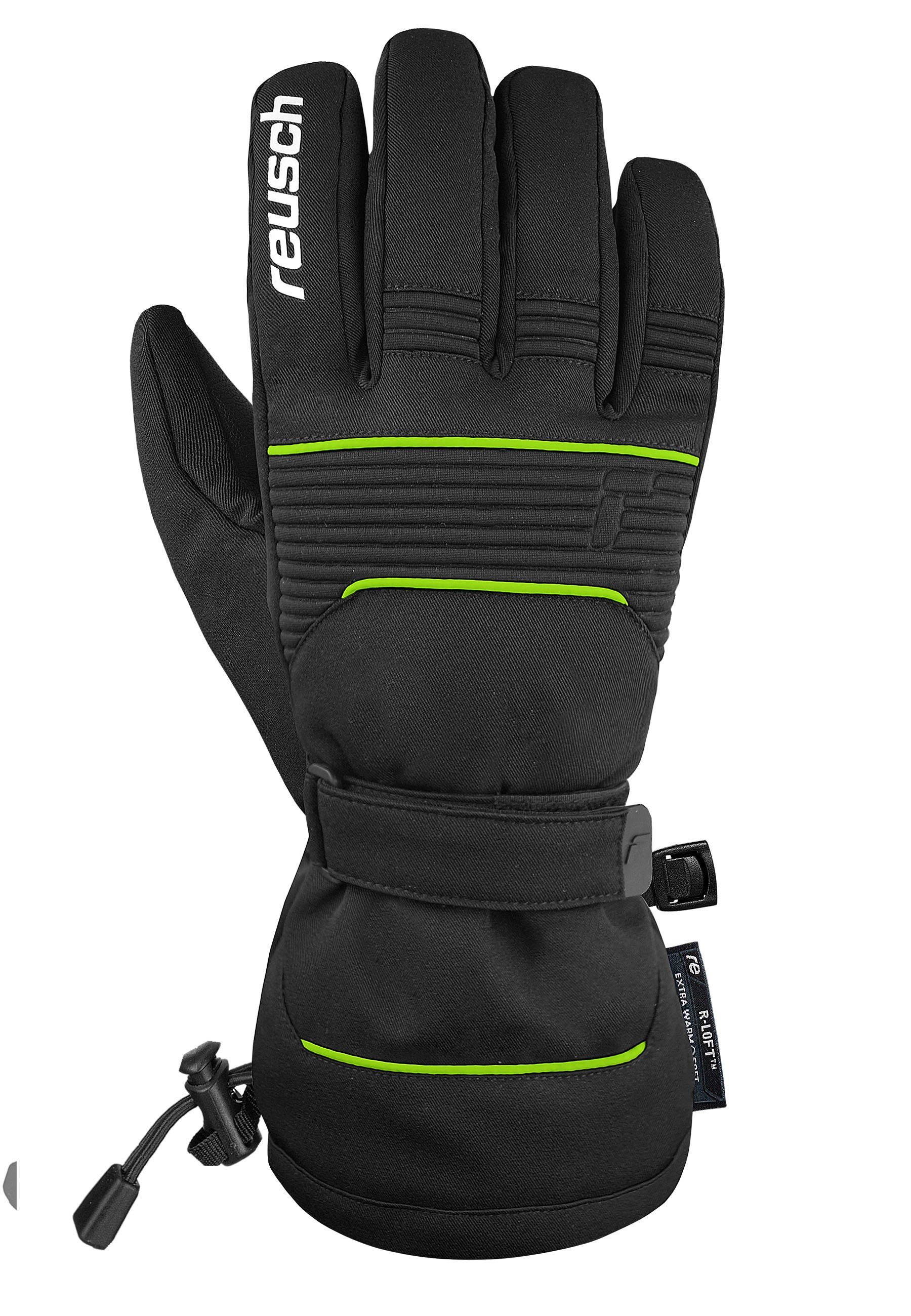 Reusch Skihandschuhe Crosby R-TEX® XT grün-schwarz in Design sportlichem