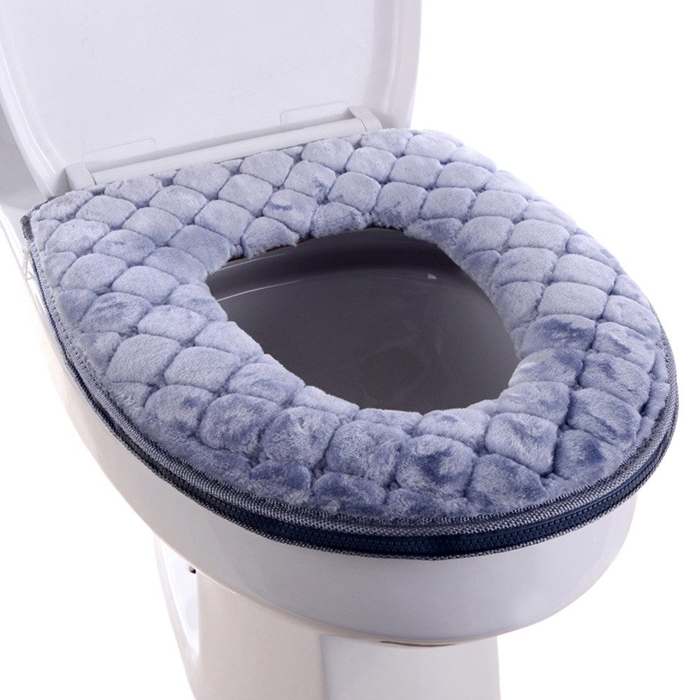 Cachito Soft-Toilettensitzerhöhung Winter Verdicken WC-Sitzkissen Waschbare Toilettensitzabdeckung