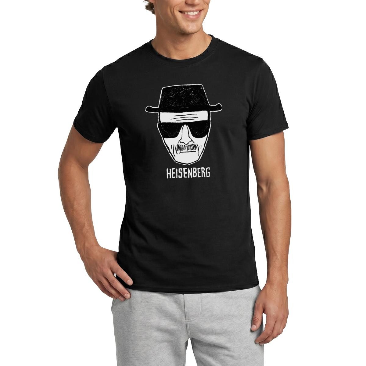 T-Shirt Breaking Bad Heisenberg Skizze Zeichnung Männer T-Shirt