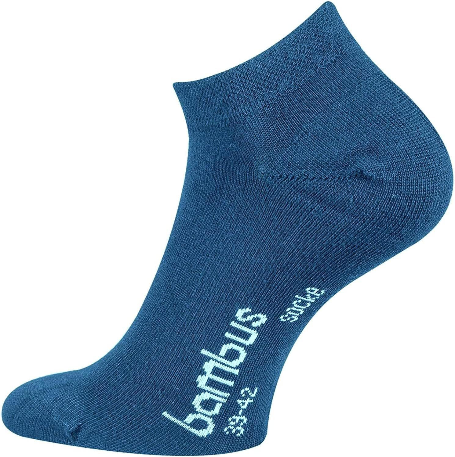 Sneakersocken 6 Paar Bambus Sneakersocken weiche Sneaker Socken atmungsaktiv
