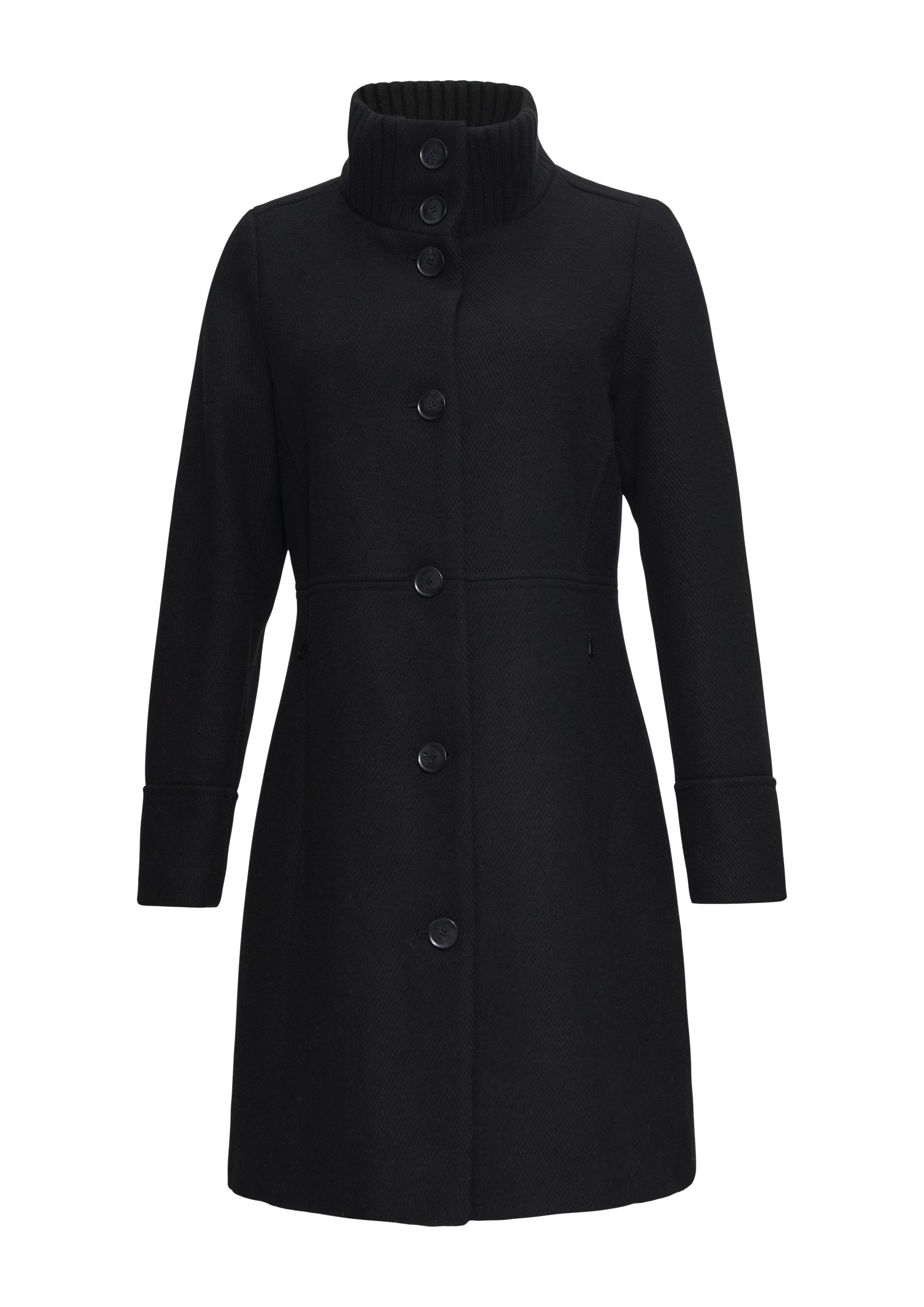 s.Oliver Funktionsmantel Outdoor-Mantel Twillmantel mit Strick-Stehkragen u günstig online kaufen