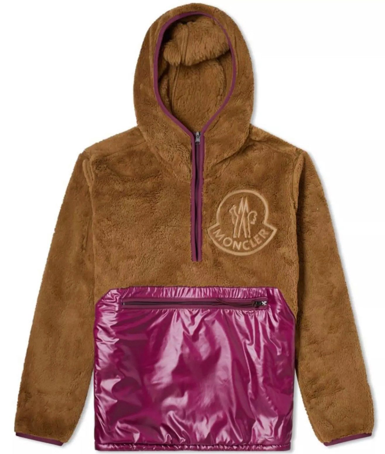 MONCLER Winterjacke Sherpa Popover Fleecejacke in Lammfell-Optik Unisex Aus hochwertigem Sherpa-Fleece in Lammfell-Optik