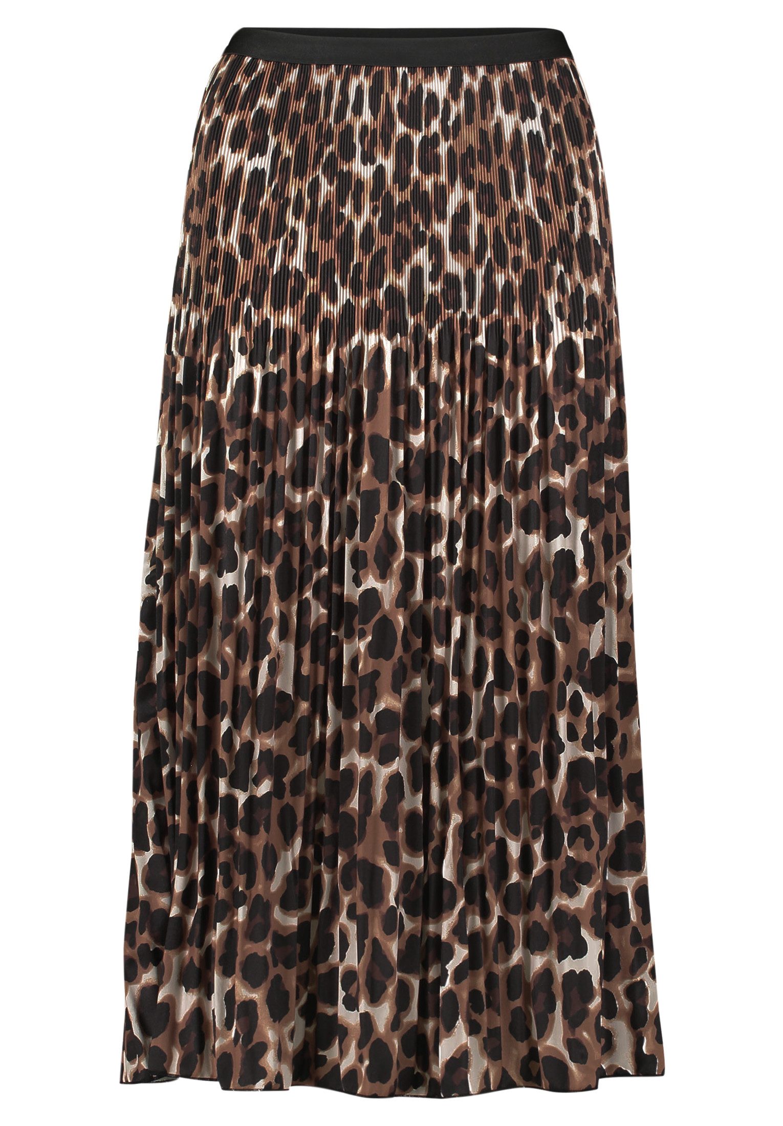 Betty&Co Midirock Damen Plisseerock mit Animalprint Druck günstig online kaufen