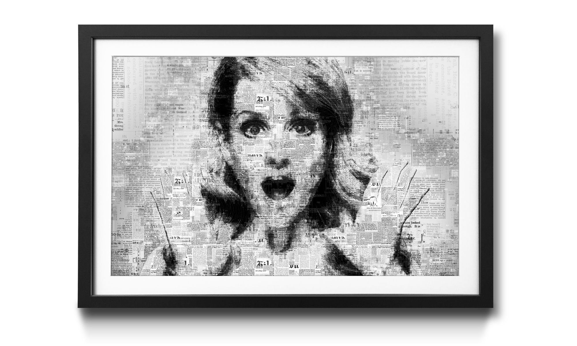 WandbilderXXL Bild mit Rahmen Melissa R., Schauspieler, Wandbild, in 4 Größen erhältlich