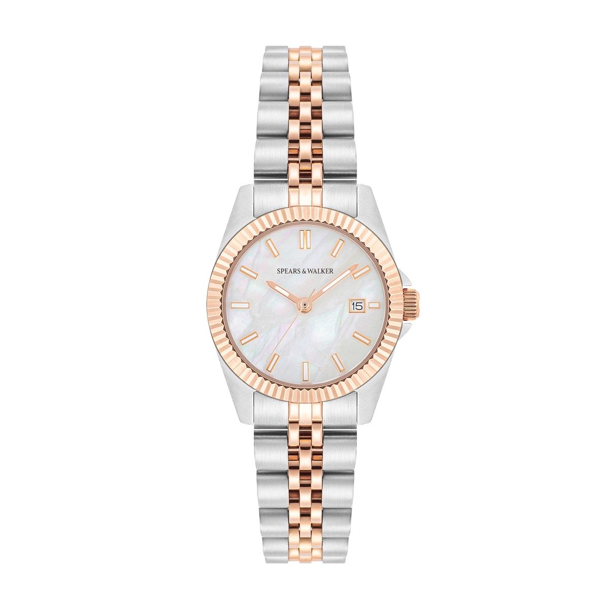 Spears & Walker Quarzuhr silber/roségold