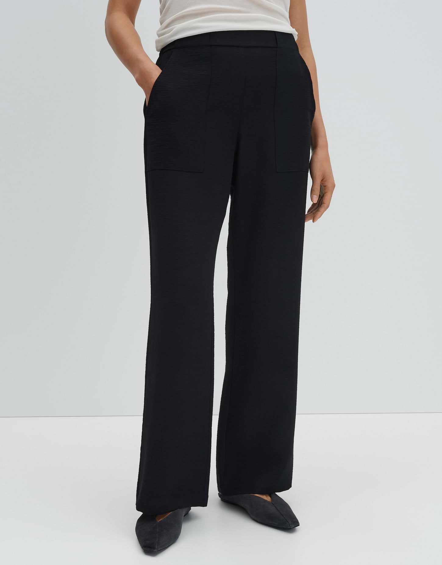 someday Stoffhose Cevil utility High Waist, elastischer Bund und Cargotaschen