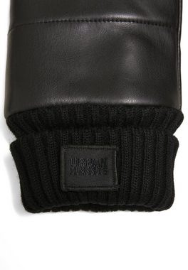 URBAN CLASSICS Baumwollhandschuhe Urban Classics Unisex Puffer Imitation Leather Gloves