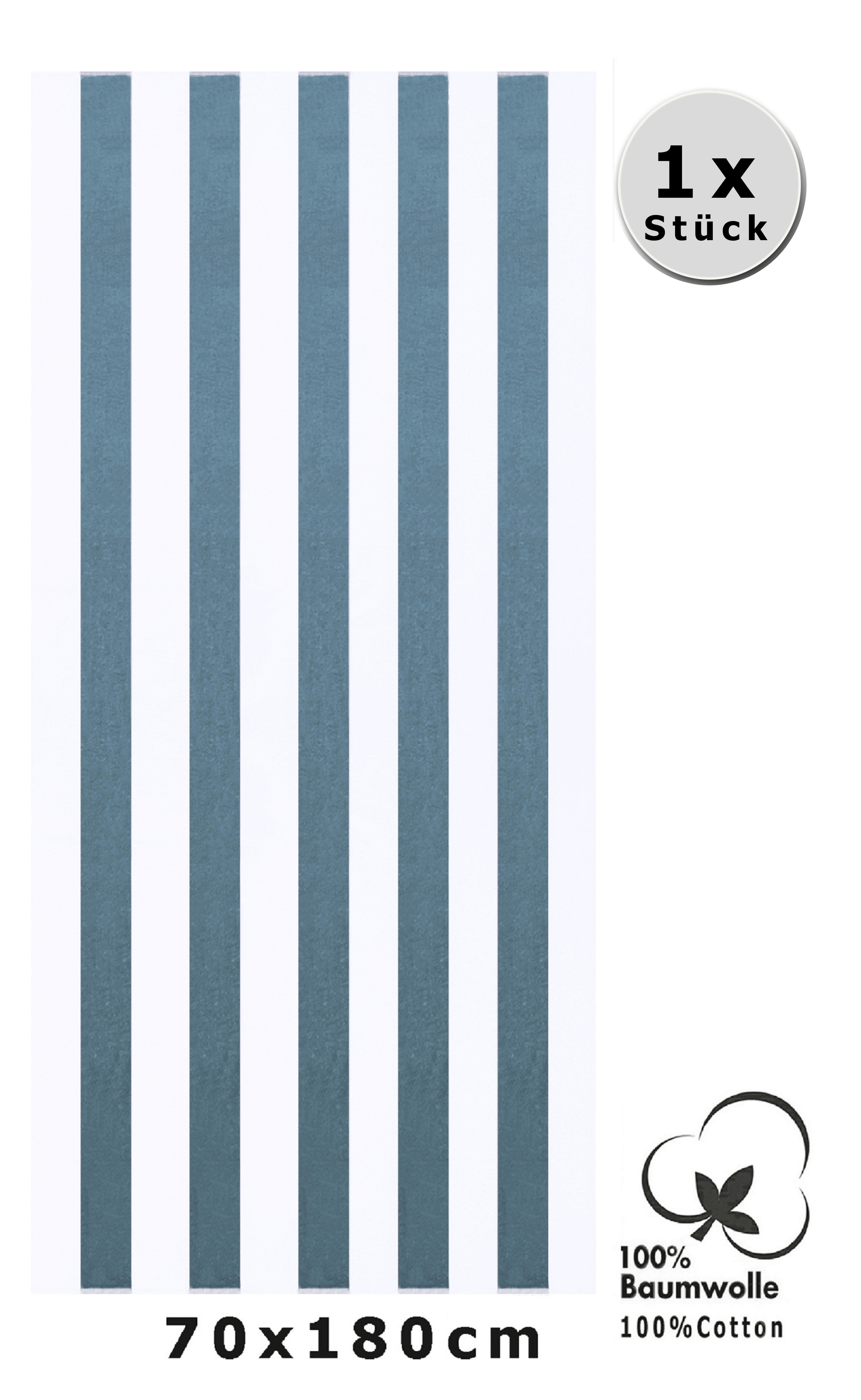 Betz Saunatuch Badetuch XXL Berlin mt Streifen Größe 70 x 180 cm, 100% Baum günstig online kaufen