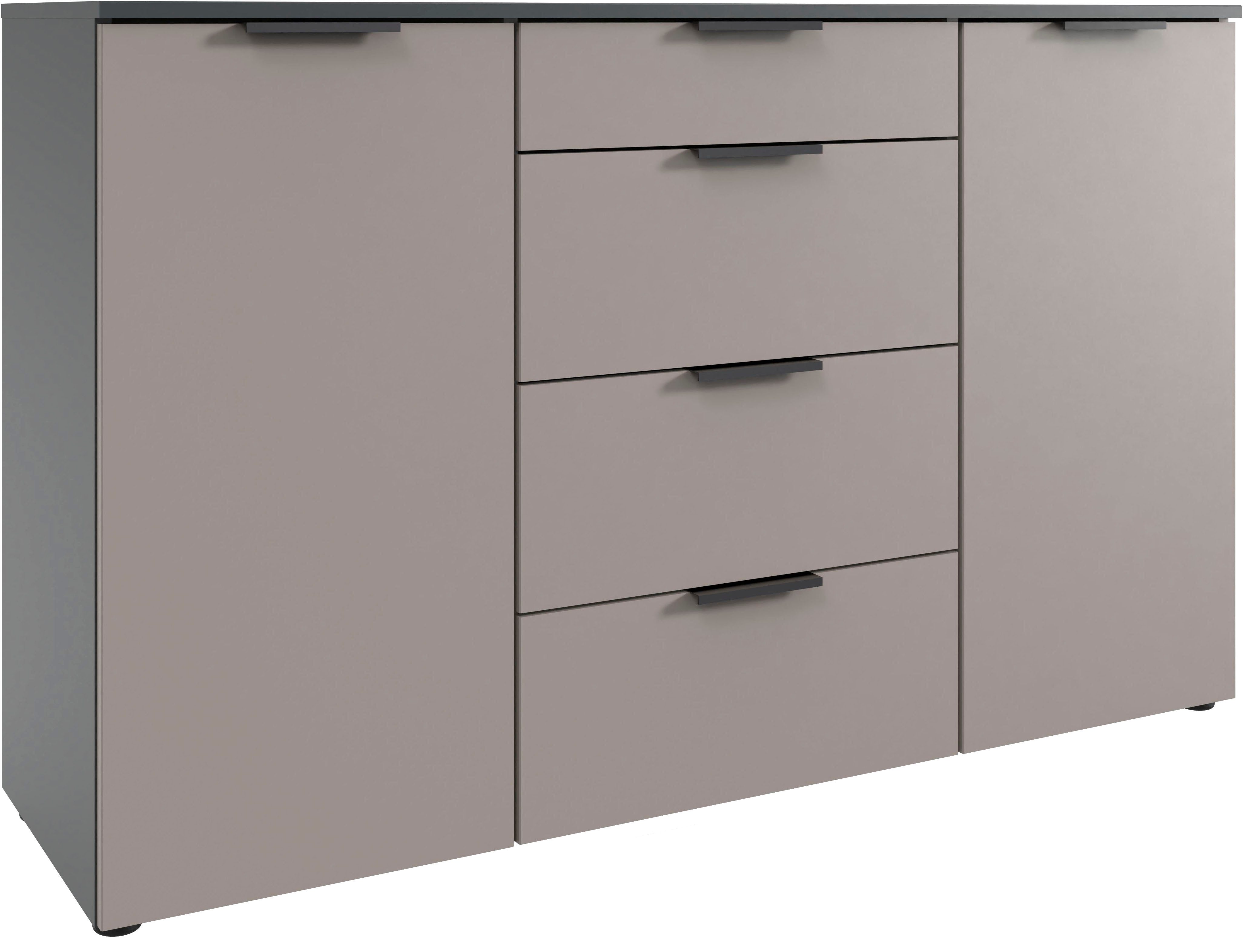Wimex Kombikommode Oxford by fresh to go, mit Schubladen, in 2 Größen (81 oder 135cm breit, 92cm hoch, 41cm tief), Mit Soft-close Beschlägen, Kommode Made in Germany