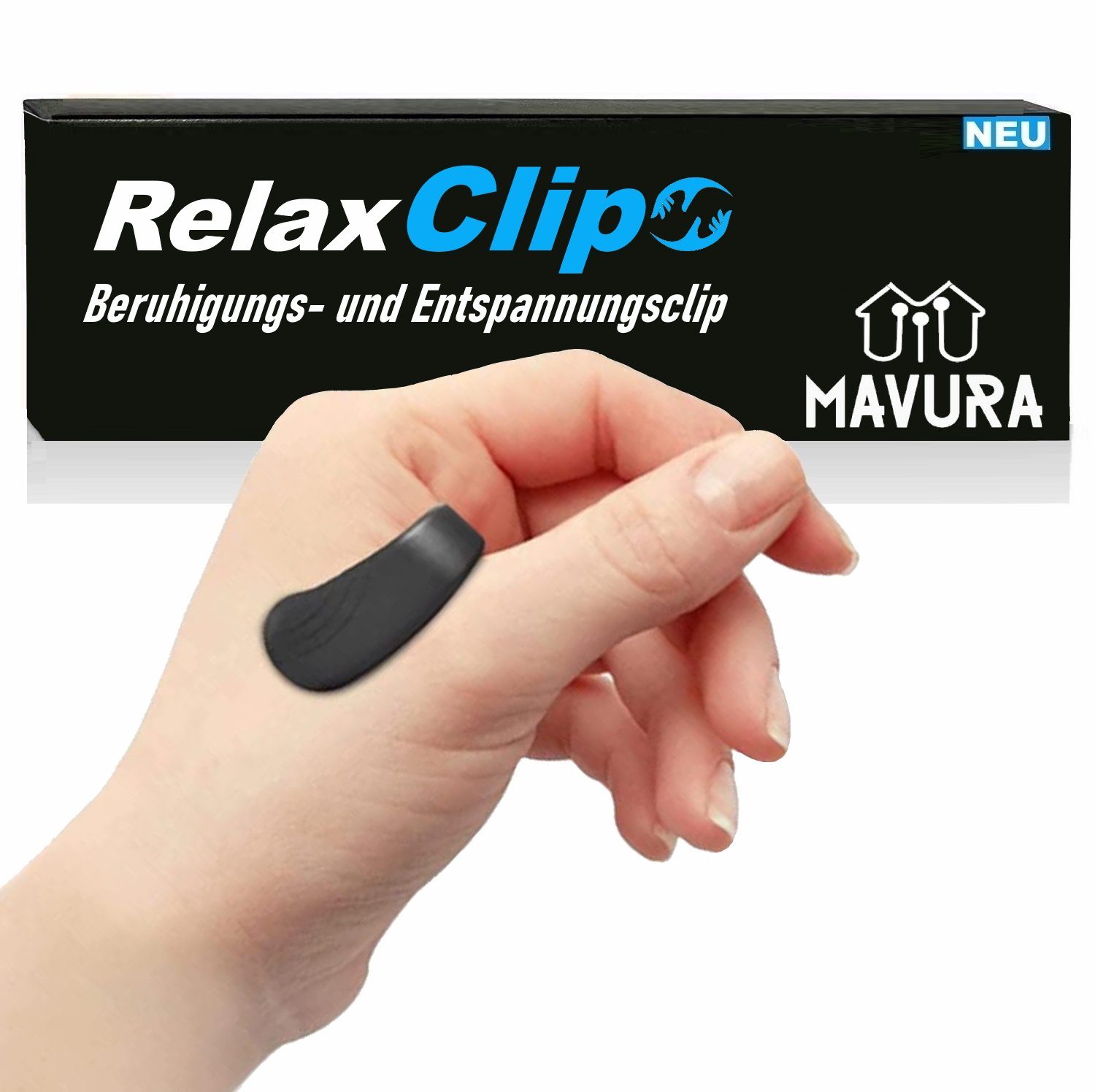Beruhigungs- und Entspannungsgerät RelaxClip Wohlfühl-Clip Akupressurclip Spannungsabbau Stressabbau