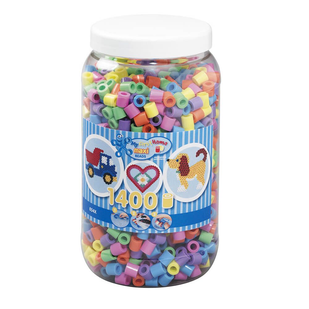Hama Bügelperlen Hama Dose mit 1400 Maxi-Bügelperlen