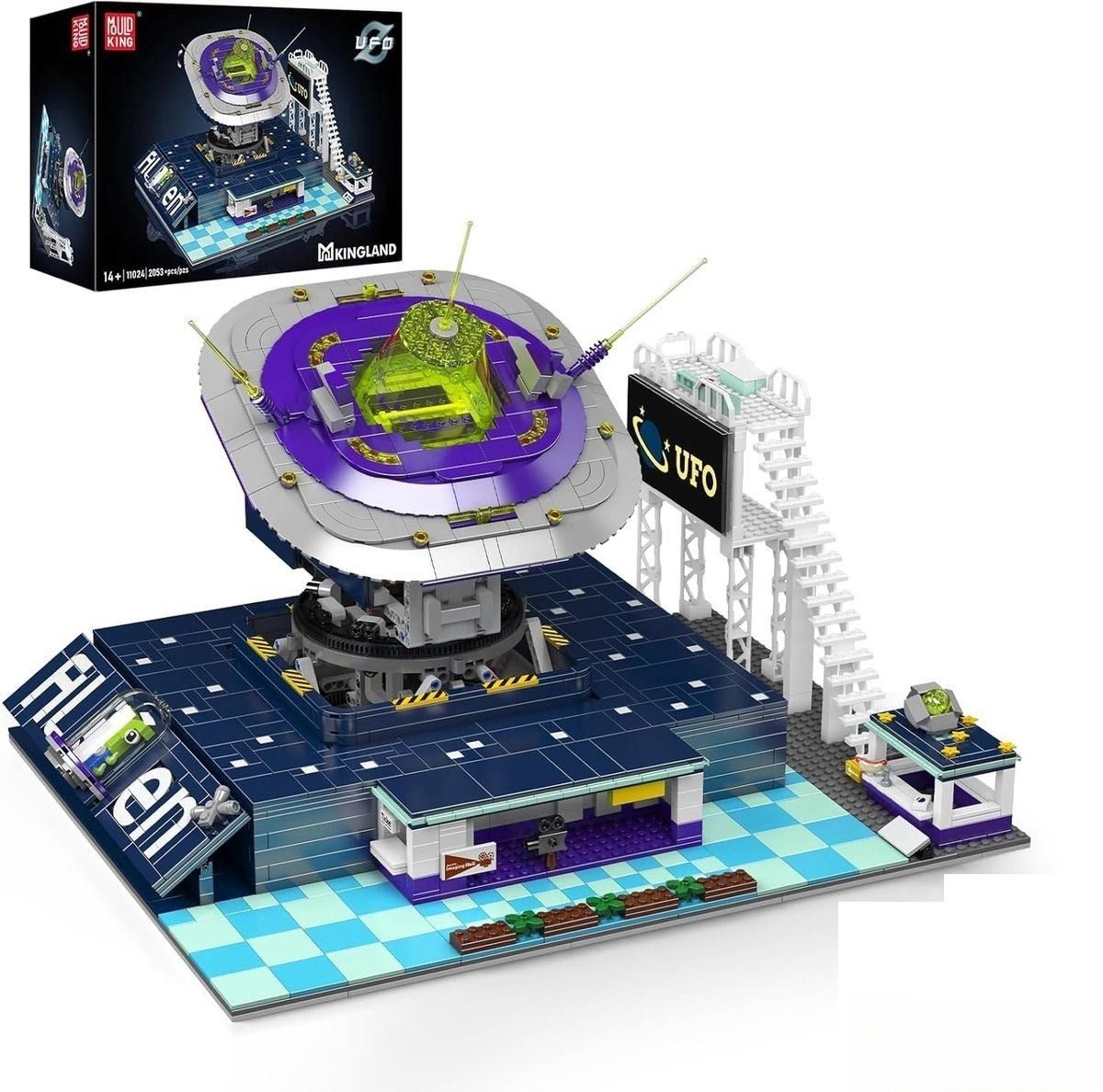 Mould King Alien UFO Launch Pad 11024 Konstruktions-Spielset