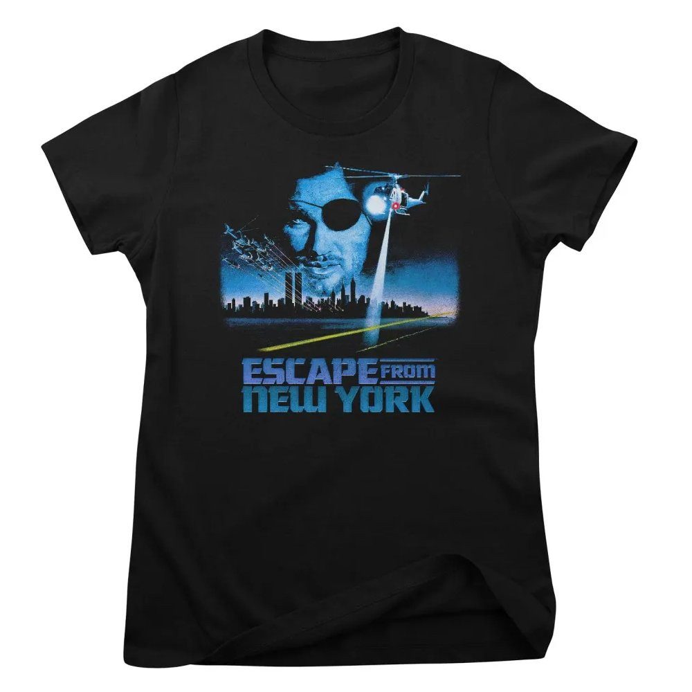 Escape from New York T-Shirt Vintage Poster Escape From New York Girly Tee