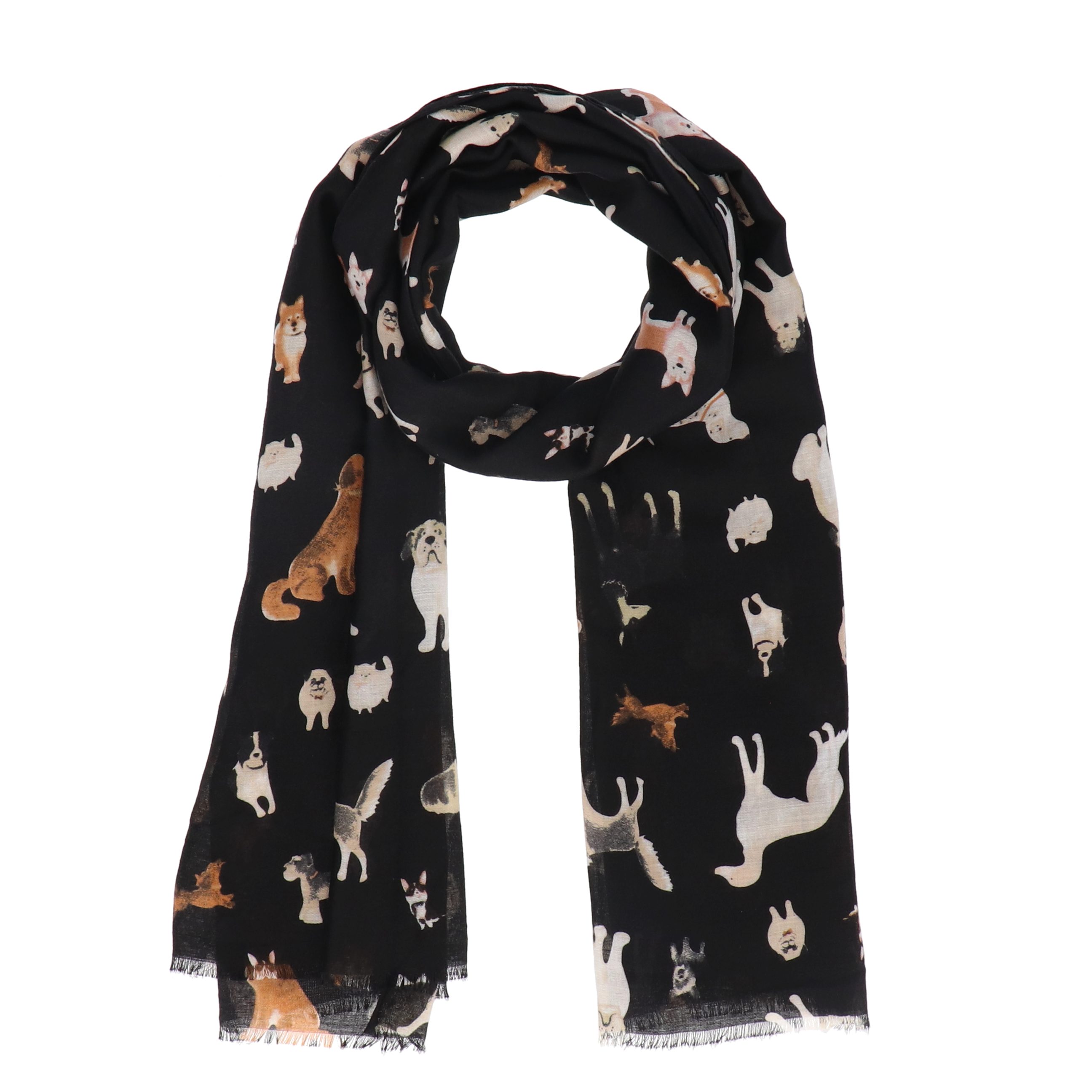 halsüberkopf Accessoires Modeschal Dogs, weicher Viskose-/Baumwoll-Mix günstig online kaufen