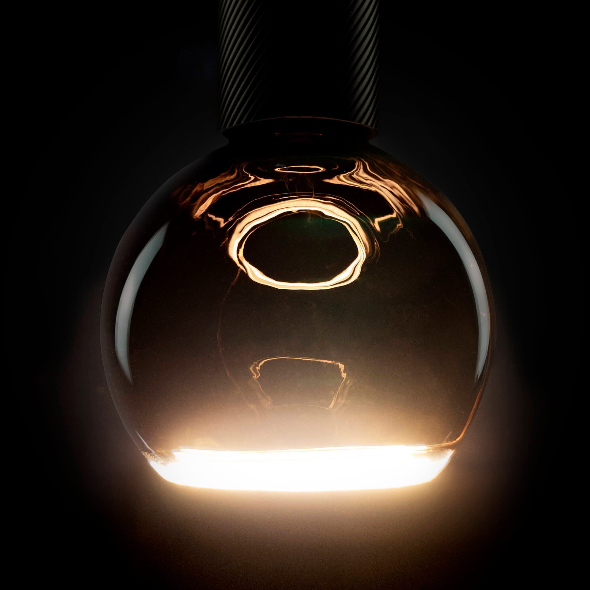 SEGULA LED-Leuchtmittel LED Floating Billard 125 black, E27, 1 St., Extra-Warmweiß, handmade