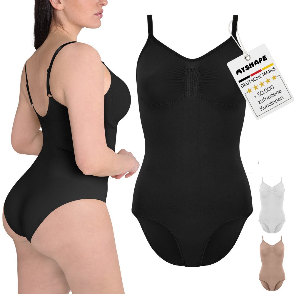 Shaping-Body Premium Bodysuit Shapewear mit Slip - Formend für Bauchweg-Effekt