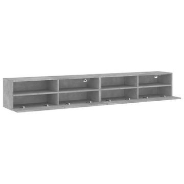 vidaXL TV-Schrank TV-Wandschränke 2 Stk Betongrau 100x30x30 cm Holzwerkstoff