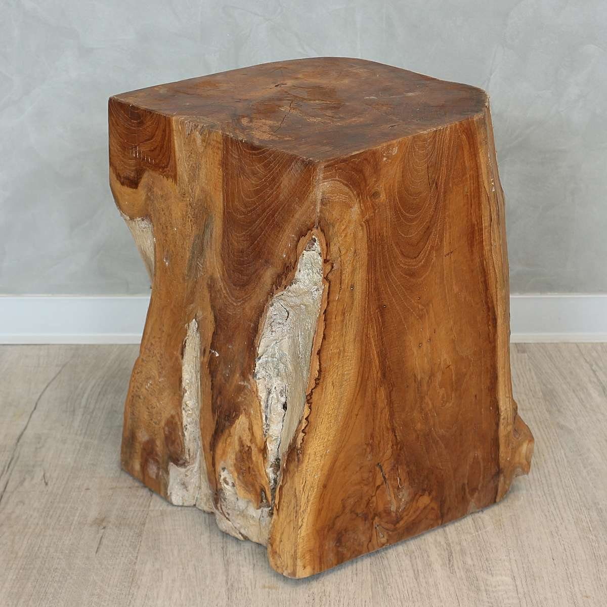 Blumenhocker »Hocker aus massiven Holz Natur ca 30 x 40 cm Unikat Nr. 3
