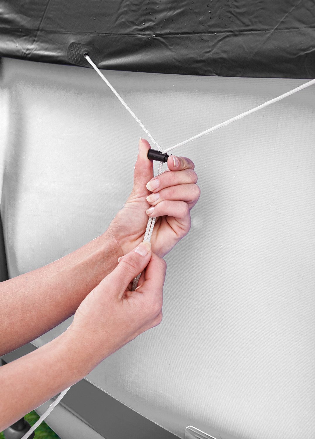 Pool-Abdeckplane Ø 470 cm (Packung, 1-St), schwarz, rund