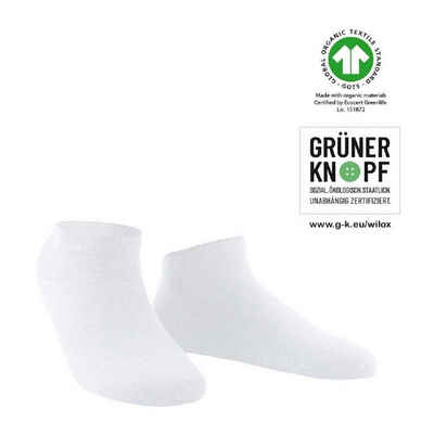 Wilox Sneakersocken BIO ORGANIC COTTON weiss-39-42 (1-Paar) BIO Baumwolle