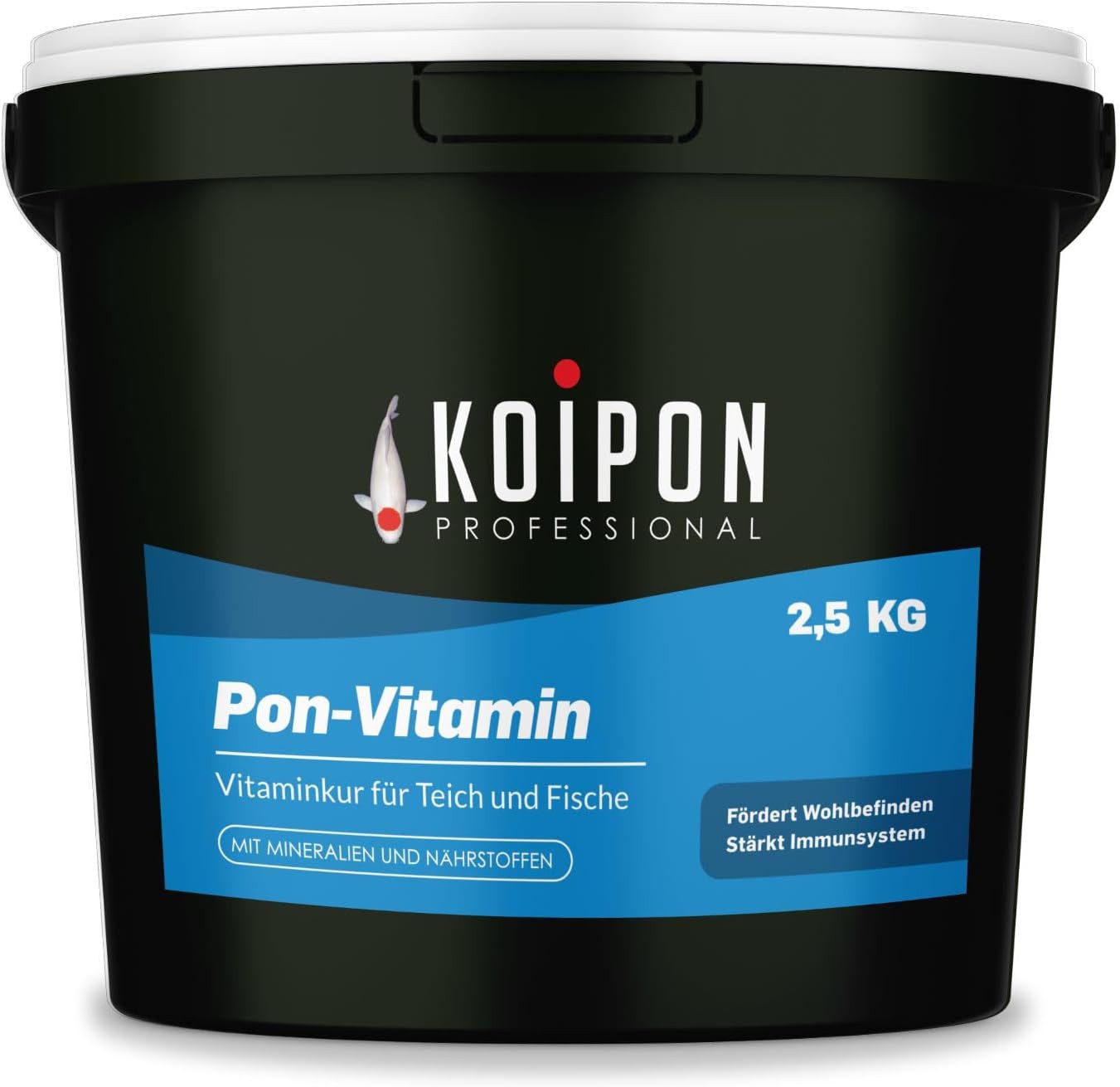 KOIPON KOIPON Pon-Vitamin Vitaminkur & Mineralien für gesunde Koi, Nahrungsergänzungsmittel für: Koi, Goldfische, Teichfische, Zierfische, Aquarienfische, Made in Germany