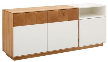 whiteoak Sideboard Lanzo, aus massivem Eichenholz in hochwertiger Verarbeitung