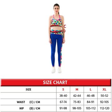 yeni inci 7/8-Leggings T126 Sax Blau Sports Leggings Highwaist Leggings Sport und Streetwear Leggings Damen Hoher Bund Push Up Sport Yoga Fitness leggings