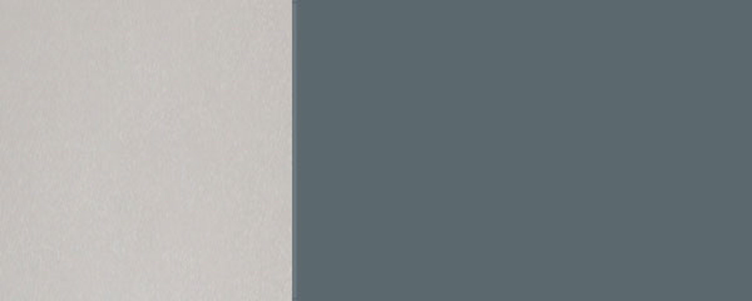 (Florence) Gasdruckdämpfer Florence Front- & Feldmann-Wohnen Klapptür 7031 Korpusfarbe grifflos Klapphängeschrank Hochglanz 80cm wählbar blaugrau RAL