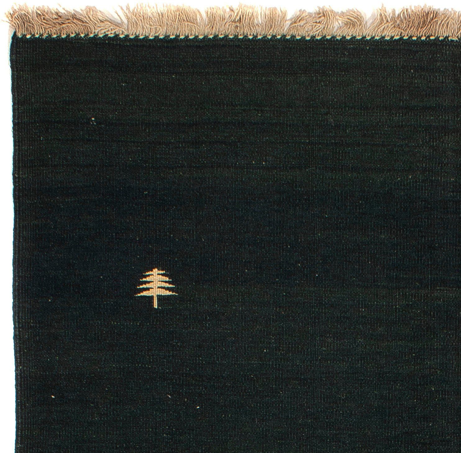 Wollteppich Kelim - cm Wohnzimmer, x mm, Höhe: - 150 - Oriental 200 Einzelstück rechteckig, morgenland, dunkelblau, 6