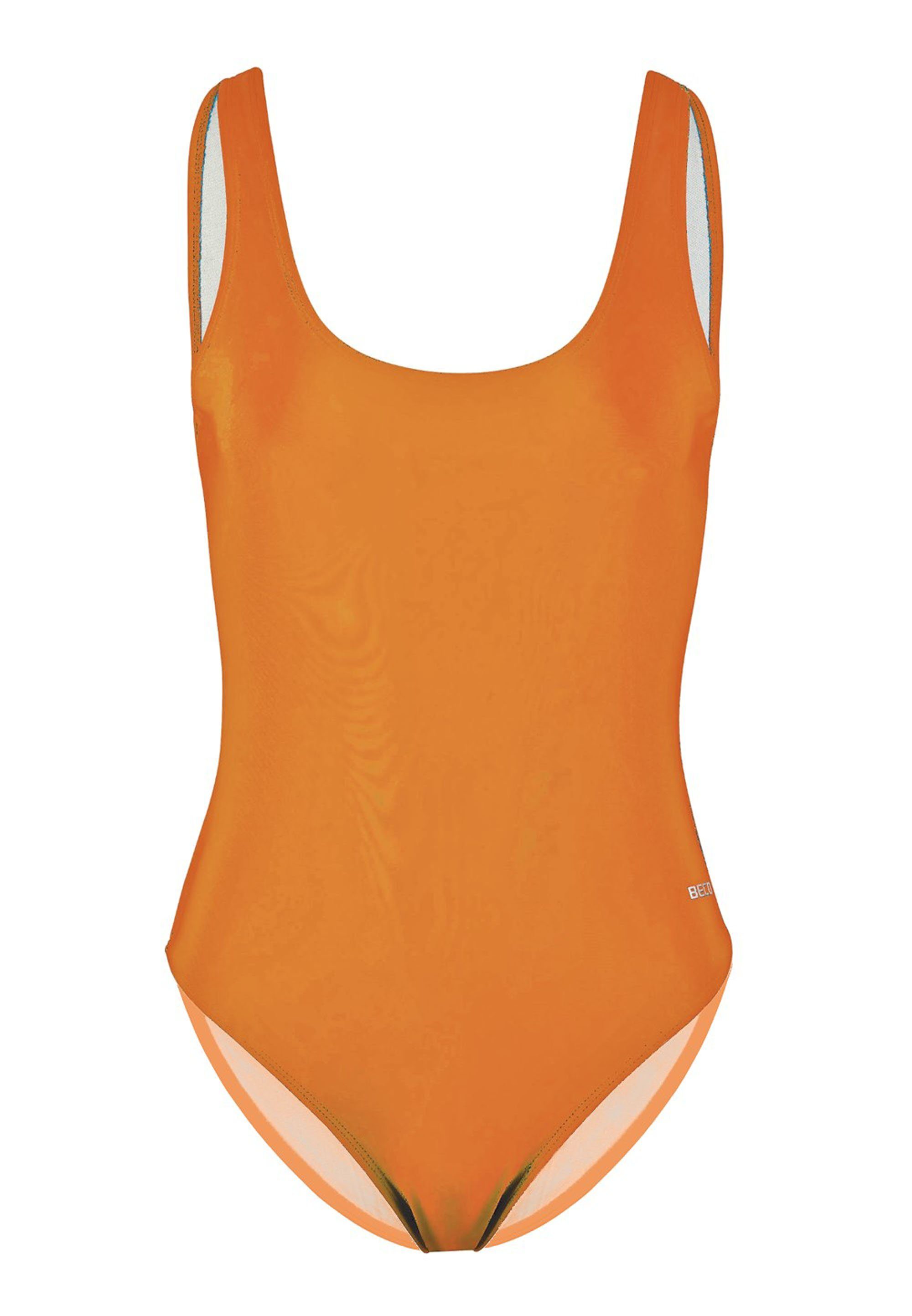 Beco Beermann Badeanzug BECO-Basic in sportlicher Optik orange
