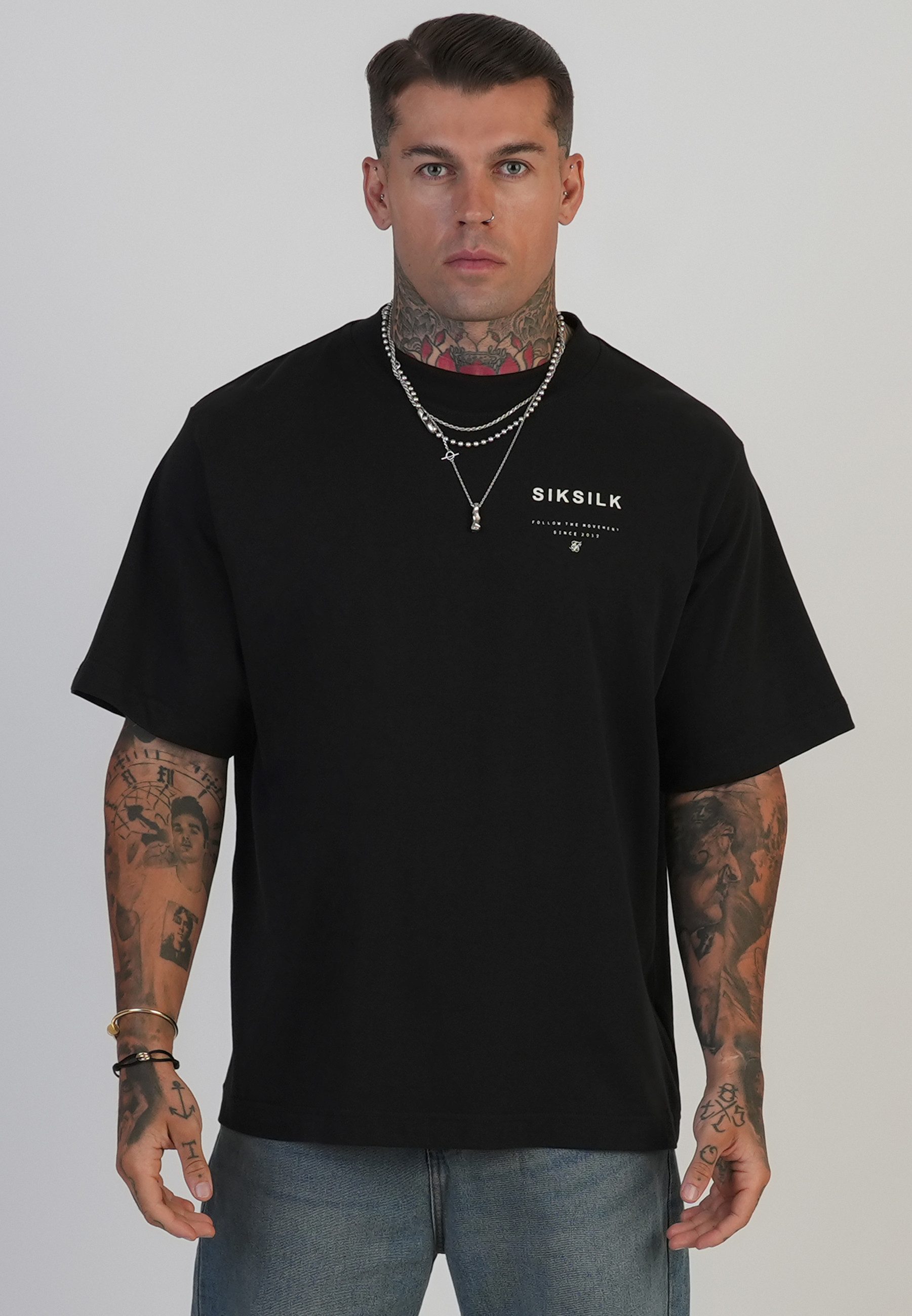 Siksilk T-Shirt SikSilk Herren T-Shirt mit Grafik günstig online kaufen