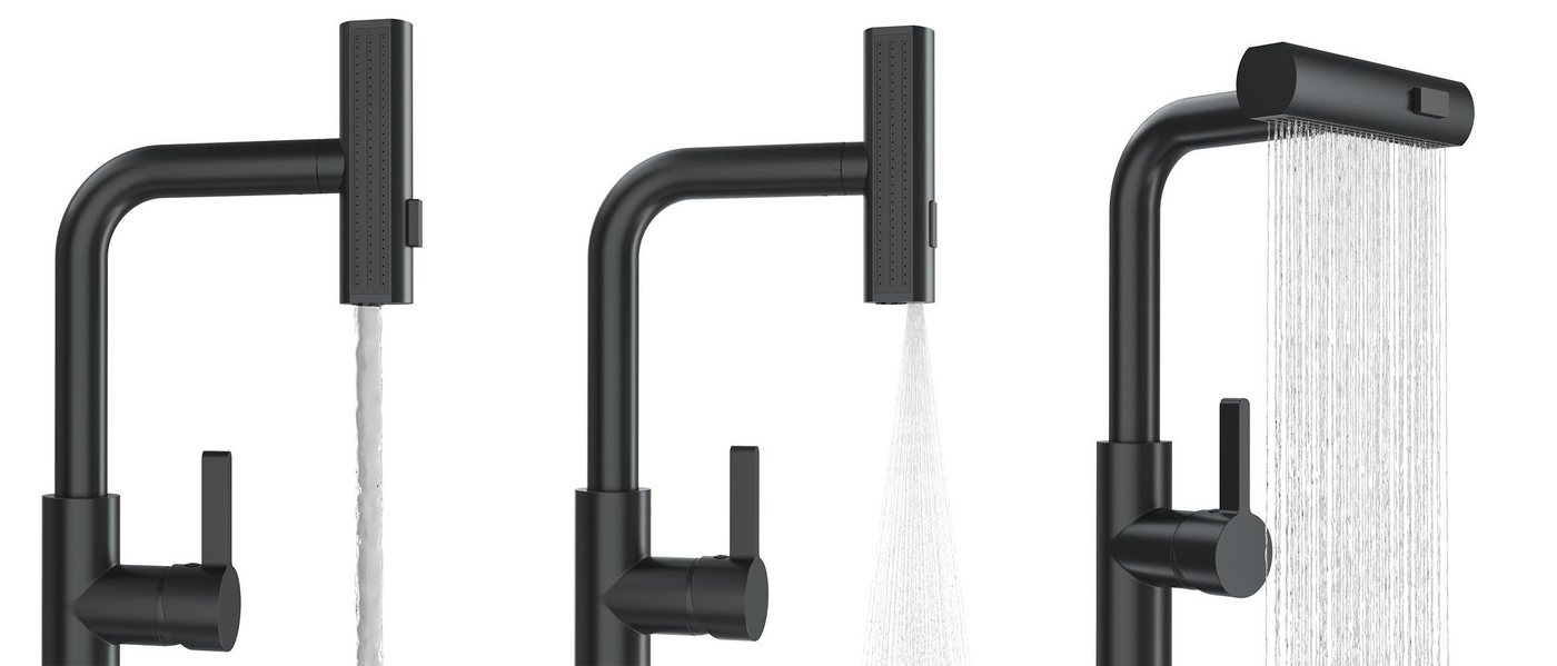 Thumbnail - Faizee Home Küchenarmatur Aqua Twist Küchenarmatur, modern, ausziehbar, 3 Modi, einfach (1-St)