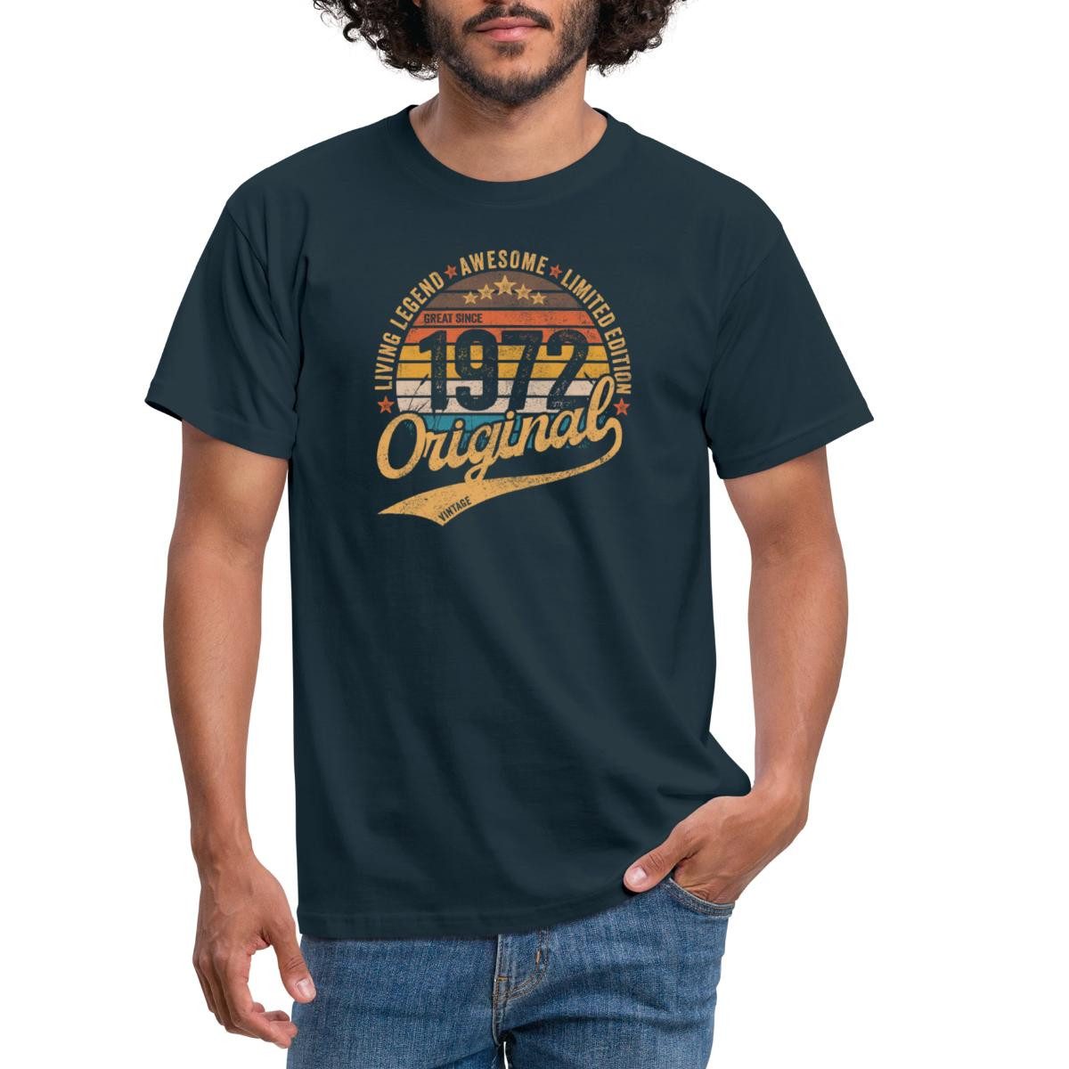 Spreadshirt T-Shirt Jahrgang 1972 50. Geburtstag Geschenk Vintage Limited E günstig online kaufen