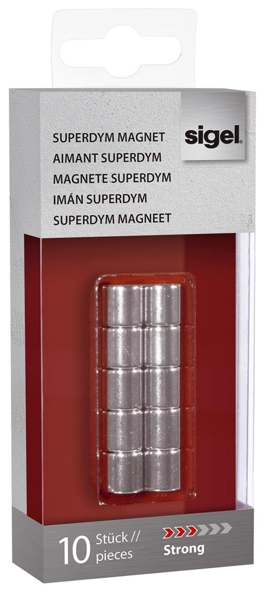 Sigel Kugelschreiber sigel Neodym-Design-Magnete Zylinder "Strong" C5