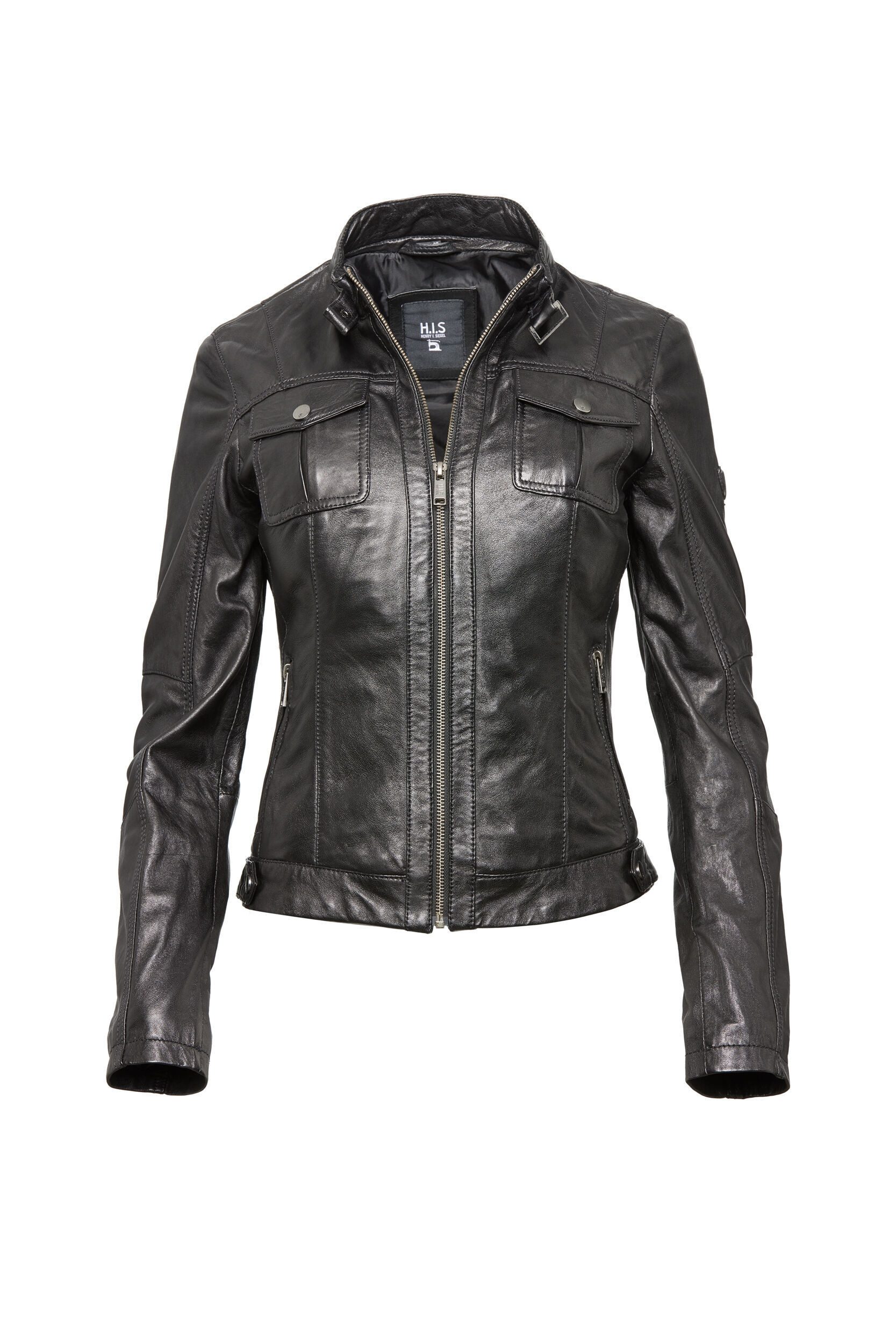 H.I.S Lederjacke (1-St) aus hochwertigem Leder günstig online kaufen