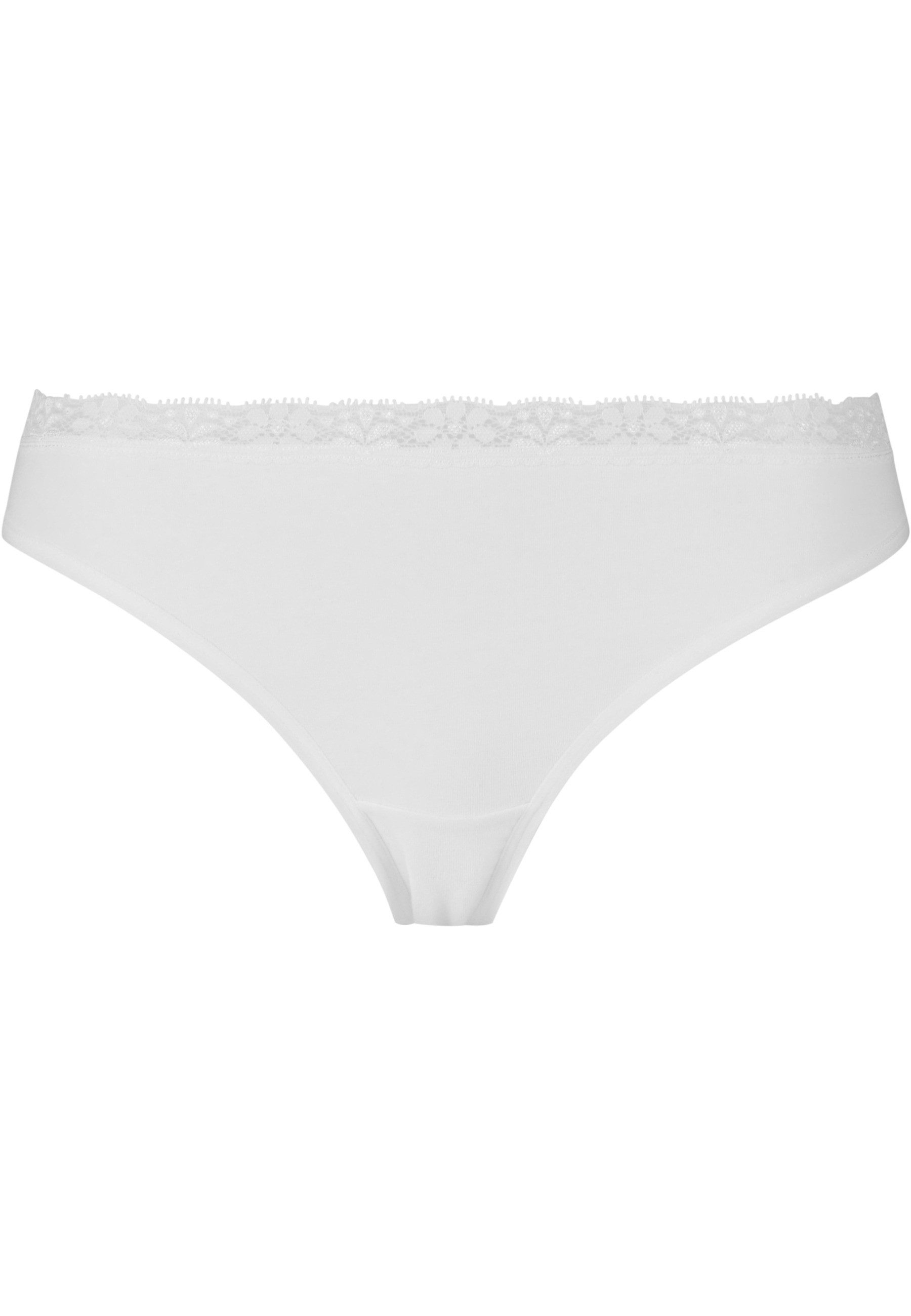 URBAN CLASSICS Panty Urban Classics Ladies Basic Cotton Tanga Lace 5-Pack