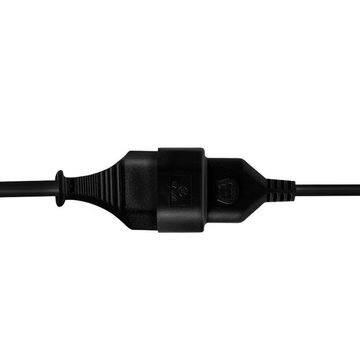 LogiLink CP122 Netzkabel Verlängerungskabel, (100 cm), Stecker zu Buchse, 1 m Länge