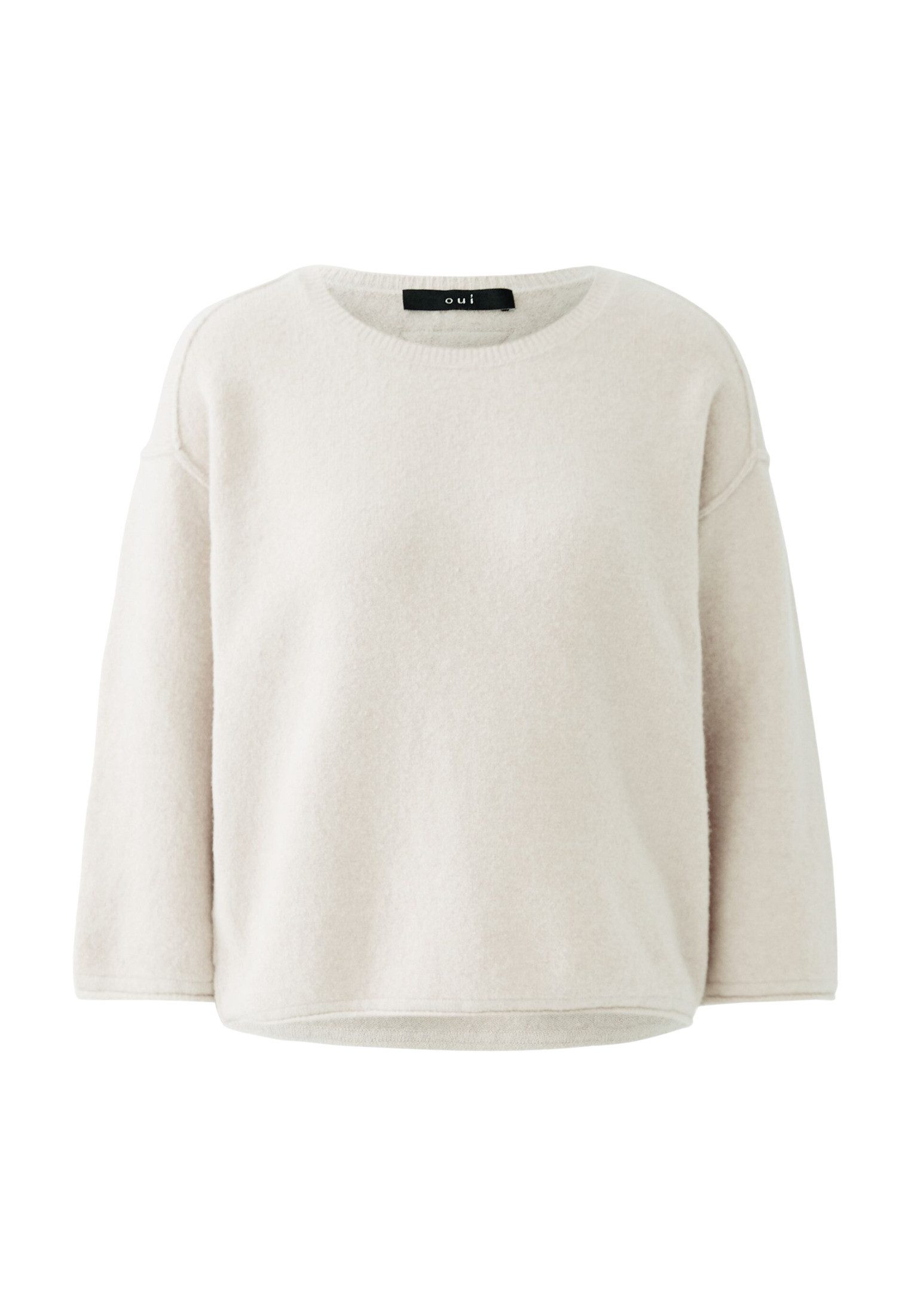 Oui Rundhalspullover Pullover