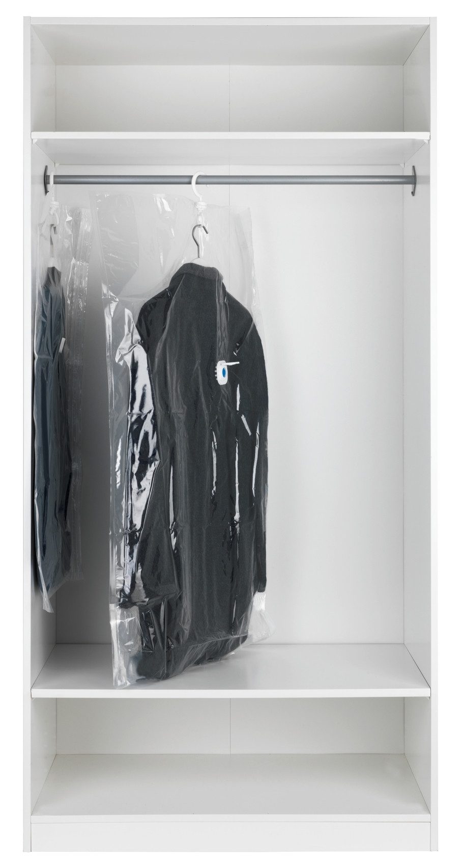 WENKO Kleidersack Vakuum Größe L & XL (Set, 2 St) Vakuumbeutel für Kleidung, platzsparend im Kleiderschrank – Bild 2 von 5