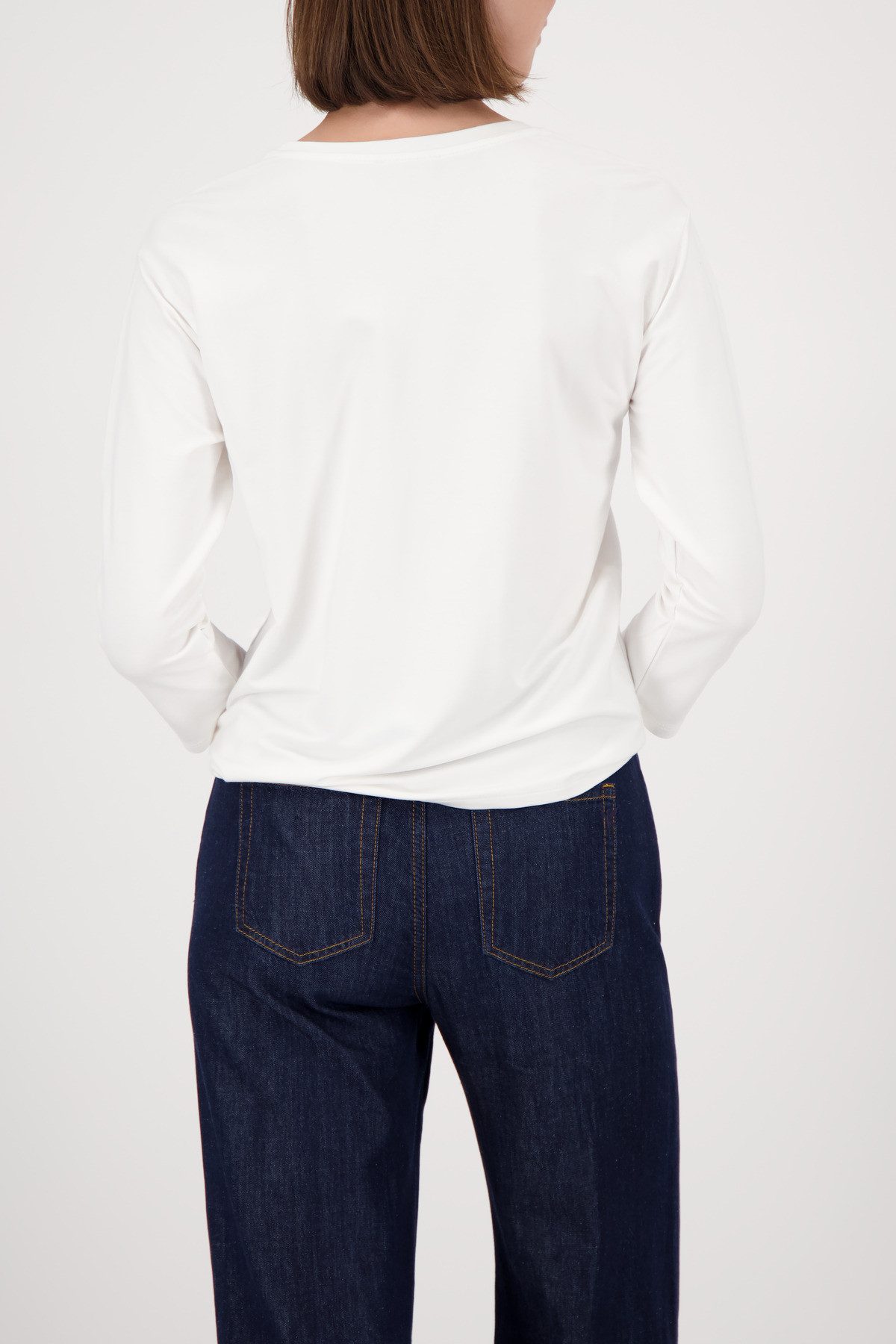 Monari 3/4-Arm-Shirt Shirt Schwan Regular fit mit Rundhalsausschnitt günstig online kaufen