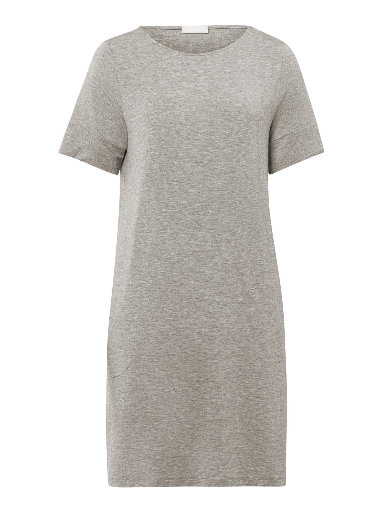 sleepwear Natural schlafmode Hanro Nachthemd Elegance melange grey Nacht-hemd