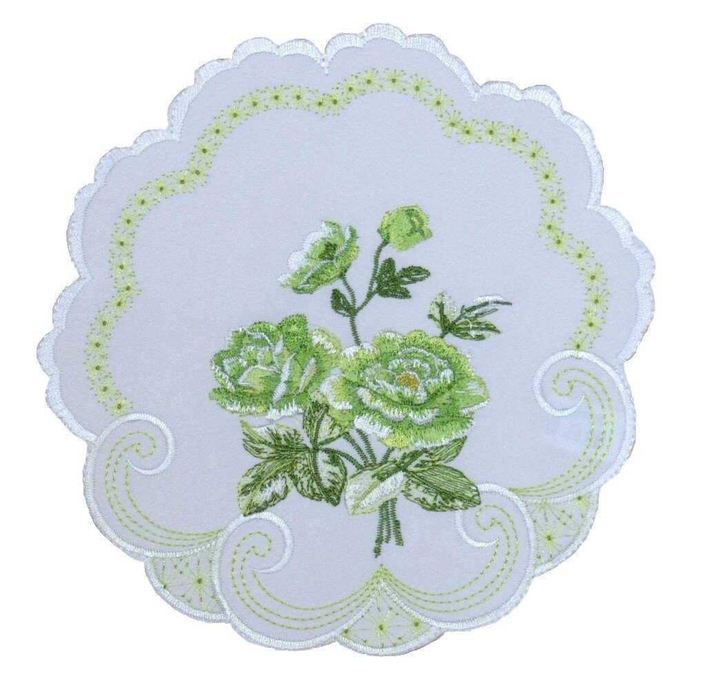 Westernlifestyle Tischdecke Zart grüne Rosen Tischläufer Tischdecke Mitteld günstig online kaufen